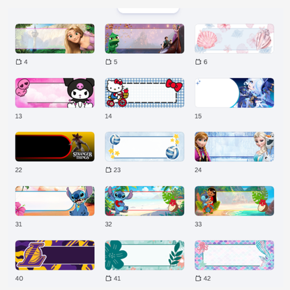 Labels Pack (Escolares)