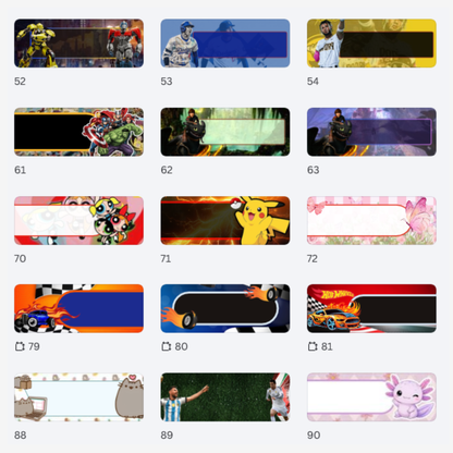 Labels Pack (Escolares)