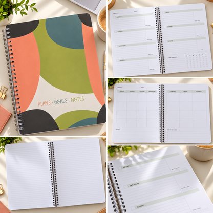 Planificador sin fecha – 12 meses Designer Papers