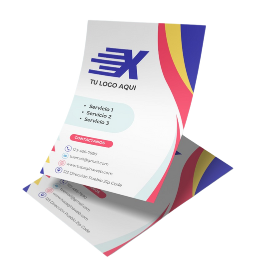 500 Flyers 1/4 pagina