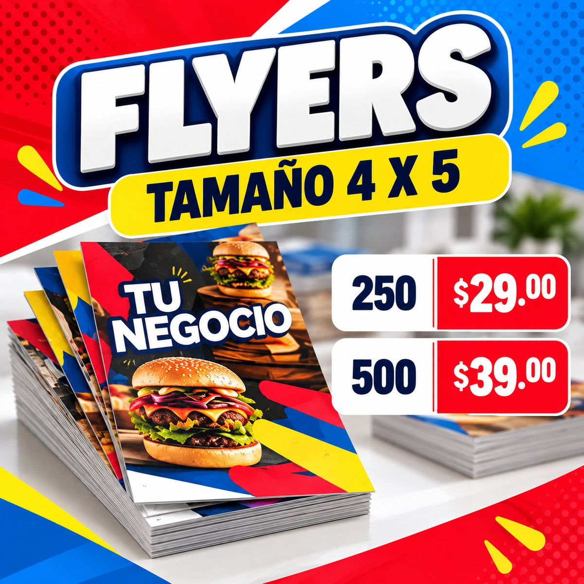 Flyers 1/4 Página